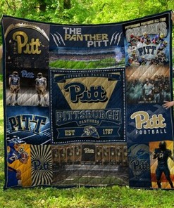 Pitt Football Pittburgh Panthers Ncaa Quilt Bedding Set
