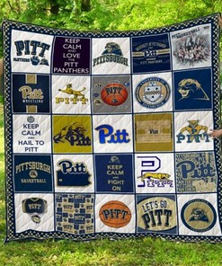 Pittsburgh Panthers Ncaa Full Size Quilt Bed Set