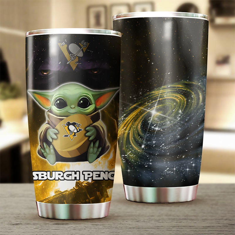 Pittsburgh Penguins Fans Need This Baby Yoda NHL Tumbler - Image 2