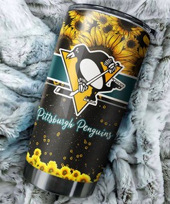 Pittsburgh Penguins NHL Tumbler - Beautiful Sunflower Tumbler - G Fanatics
