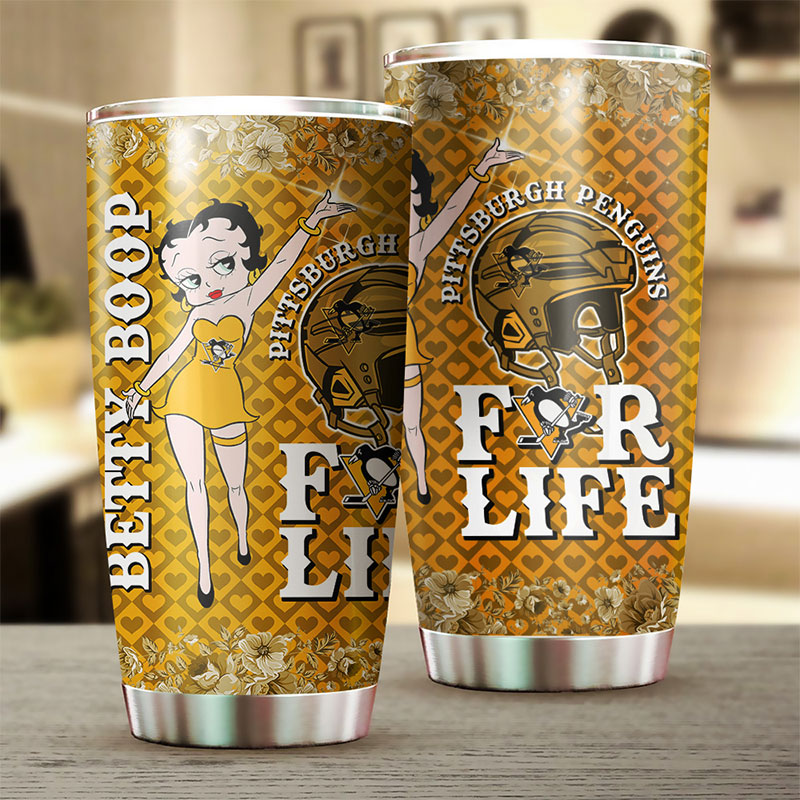 Pittsburgh Penguins NHL Tumbler - Betty Boop Design That Will Steal the Show - Image 2