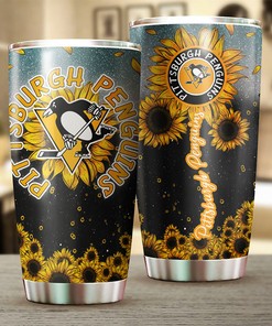 Pittsburgh Penguins NHL Tumbler - Get Your Daily Dose of Sunshine with this Sunflower Tumbler