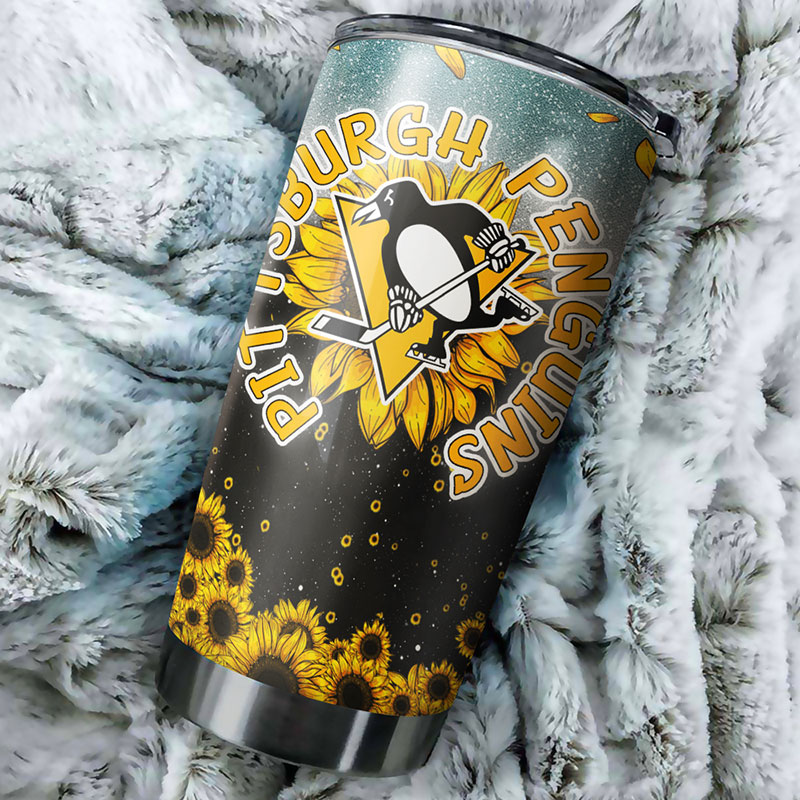 Pittsburgh Penguins NHL Tumbler - Get Your Daily Dose of Sunshine with this Sunflower Tumbler - Image 2