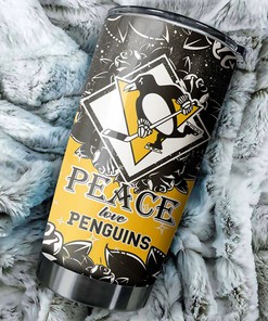Pittsburgh Penguins NHL Tumbler - Peace, Love, and Good Drinks for Every Fan