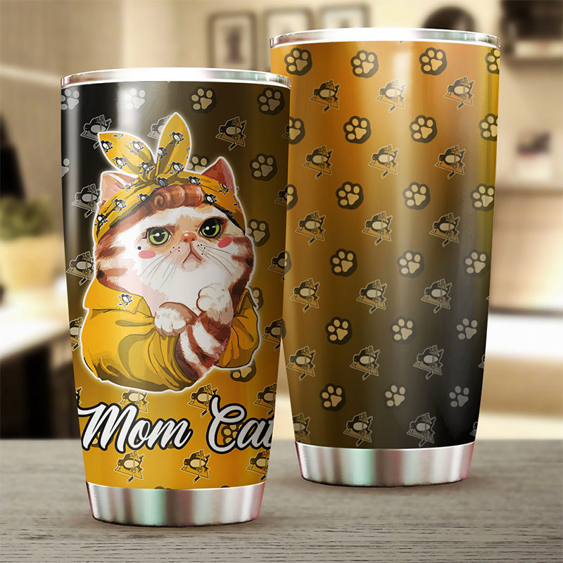 Pittsburgh Penguins NHL Tumbler for Cat Moms - G Fanatics - Image 2