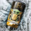 Pittsburgh Pirates MLB Tumbler featuring Baby Yoda and personalized design