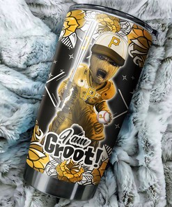 Pittsburgh Pirates MLB Tumbler with Marvel's "I Am Groot" Personalization
