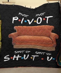 Pivot Shut Up Friends TV Show Photos Quilt Blanket: Ideal for Friends Fans