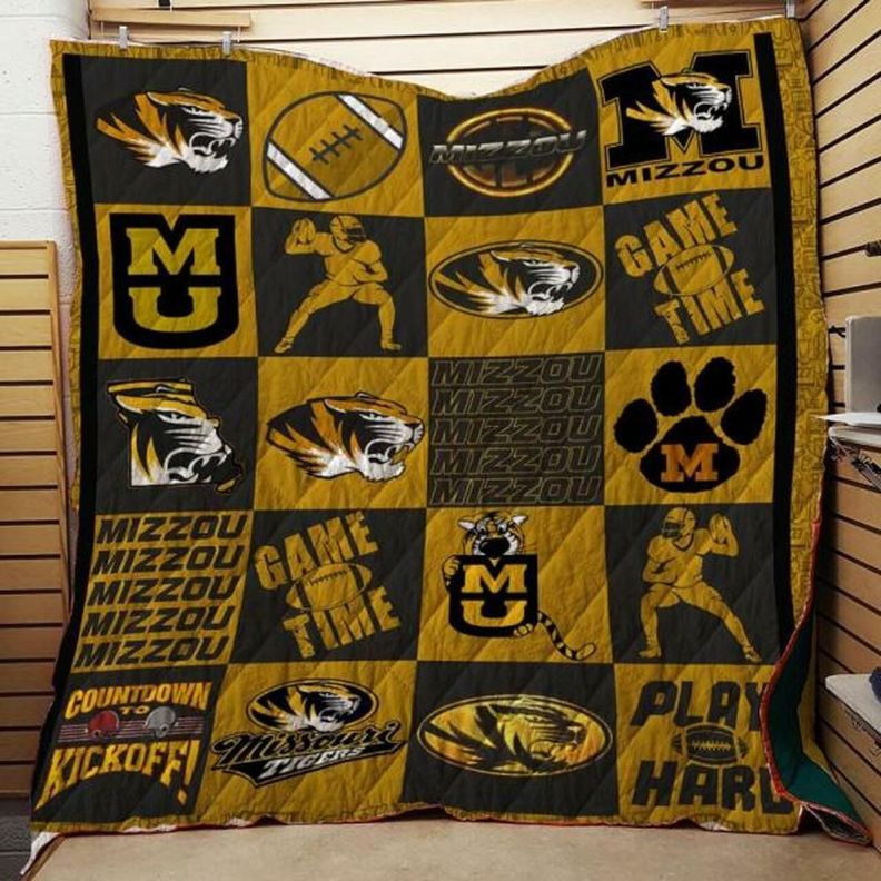 Play Hard Ncaa Missouri Tigers Combined Collected Quilt Bedding Set
