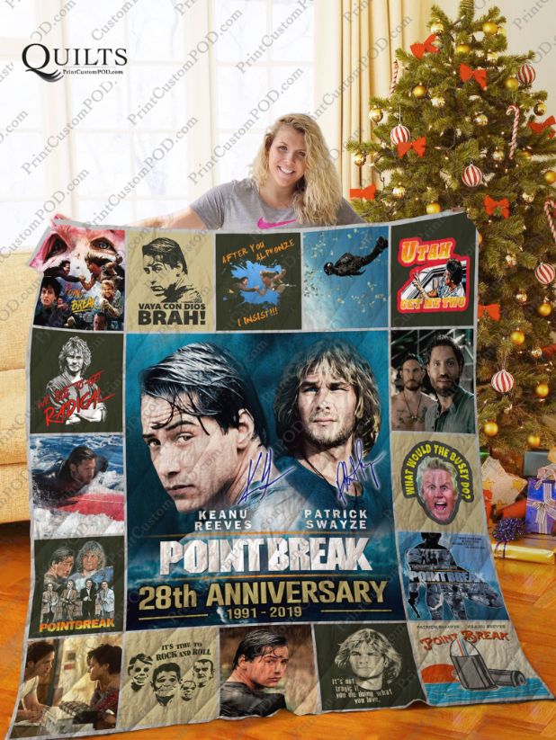Point Break 28th Anniversary Collection Quilt Bedding Set - Ideal For Fans Of This Classic Movie
