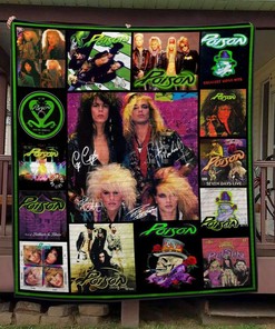 Poison Rock Band Quilted Bedding Set - For True Fans