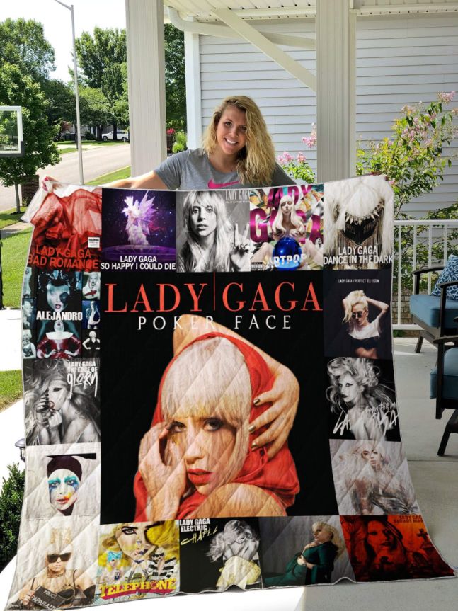 Poker Face Lady Gaga For Fans Ver Collection Quilt Bedding Set for Little Monsters