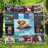 Poodle Lover's Distraction Quilt Bedding Set