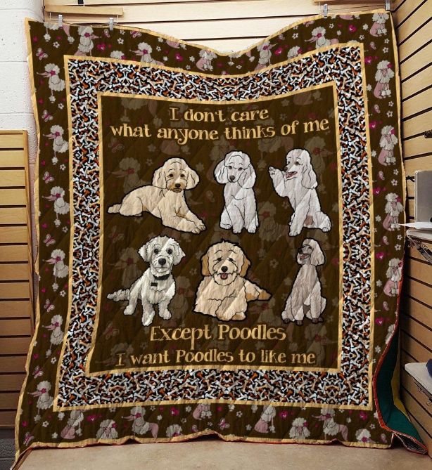 Poodles Like Me Quilt Blanket for Dog Lovers