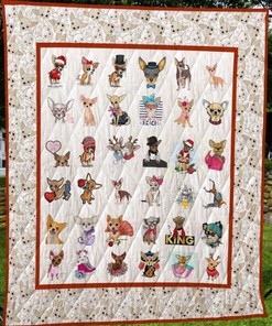 Postures Chihuahua Quilt Blanket for a Coordinated Look