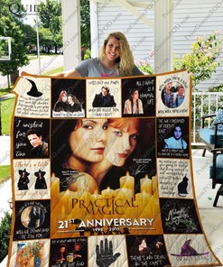 Practical Magic 21st Anni Collection Quilt Blanket with Witchy Theme