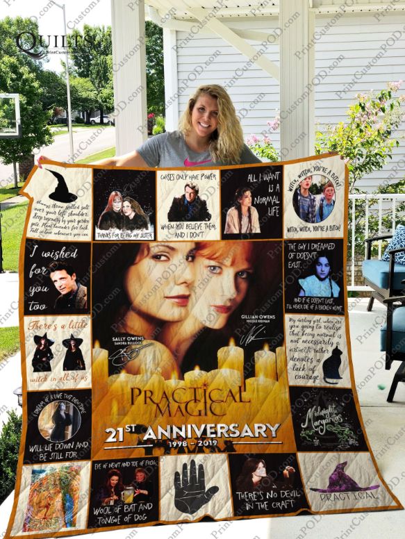 Practical Magic 21st Anni Collection Quilt Blanket with Witchy Theme