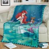 Premium Boxer Dog Lovers and Mermaid Fleece Blanket - Perfect Gift for Fans