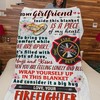 Premium Firefighter's Girlfriend Quilt Blanket - Home Decor