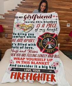 Premium Firefighter's Girlfriend Quilt Blanket - Home Decor