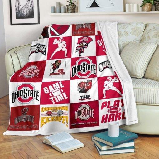 Premium Ohio State Buckeyes Quilt Bedding Set for Fans