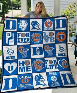 Prepare For Combat NCAA Duke Blue Devils Full Size Quilt Bed Set