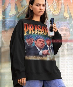Prison Mike Vintage Sweatshirt, Tribute to The Office TV Series, Steve Carell