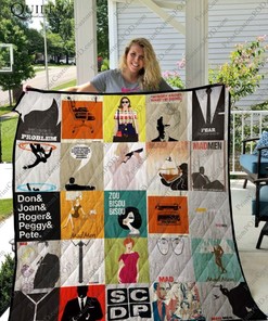 Problem Mad Men For Fan Quilt Blanket - Mad Men TV Show Quotes Quilt Bedding Set