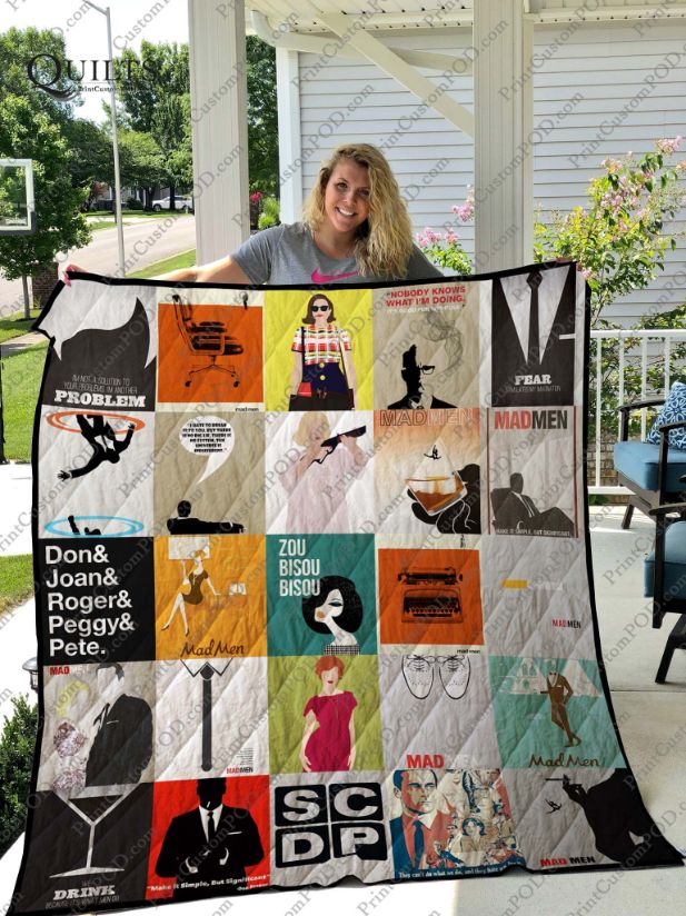 Problem Mad Men For Fan Quilt Blanket - Mad Men TV Show Quotes Quilt Bedding Set