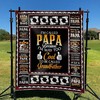 Proclaim Your Coolness To Your Grandkids With Drilling Man I'm Called Papa Because I'm Way Too Cool Quilt Blanket