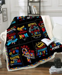Proud Autism Mom Quilt Blanket - Show Your Support and Love