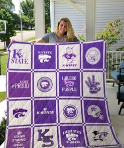 Proud Kansas State Wildcats Quilt Blanket - A Must-Have Quilt Bedding Set for Sports Fans