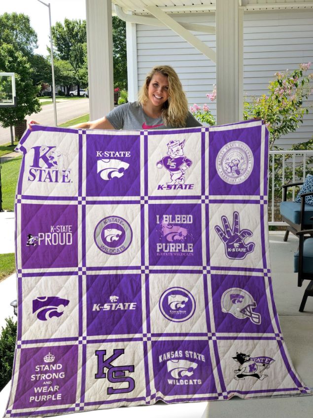 Proud Kansas State Wildcats Quilt Blanket - A Must-Have Quilt Bedding Set for Sports Fans