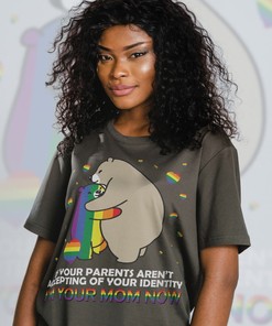 Proud Parent Unisex Shirts, PRIDE Months Shirts with Love Symbol Print, LGBT T-Shirt
