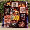Proud To Be Firefighter Quilt Bedding Set - Perfect For A Firefighter's Bed