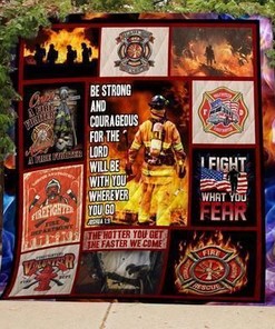 Proud To Be Firefighter Quilt Bedding Set - Perfect For A Firefighter's Bed