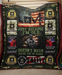 Proud US Army Veteran Quilt Blanket: Show Your Pride