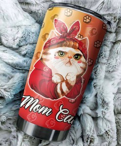 Proudly Display Your Love for Your Cat and Calgary Flames with This Tumbler