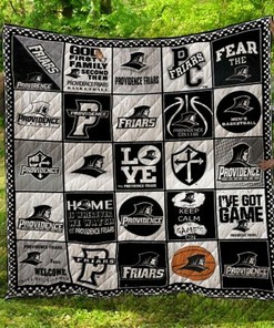 Providence Friars Combined Ncaa Quilt Bedding Set with Collected Quilt Blanket for Fans