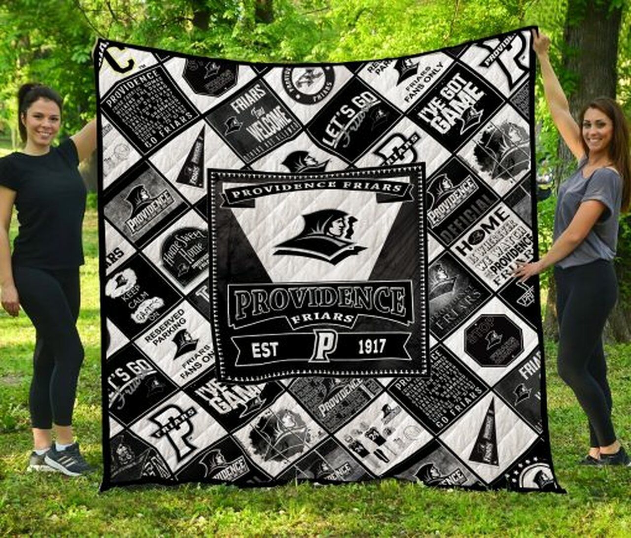 Providence Friars Ncaa Quilt Bedding Set with Soft Quilt Blanket for Fans