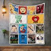 Psy Album Covers Quilt Blanket with Bold Patterns