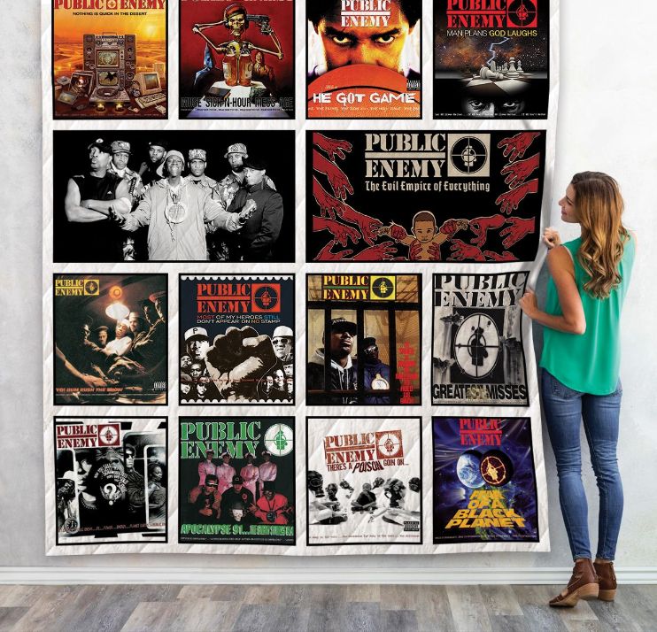 Public Enemy Albums Quilt Blanket 02 - The Perfect Throw for Fans of Hip-Hop