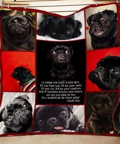 Pug I Love You Quilt Blanket on Sale!1 for Dog Lovers