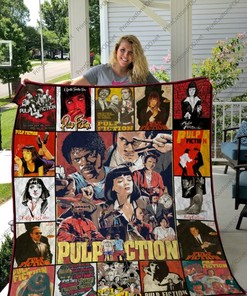 Pulp Fiction Comics Art Quilt Blanket - Great for Movie Lovers