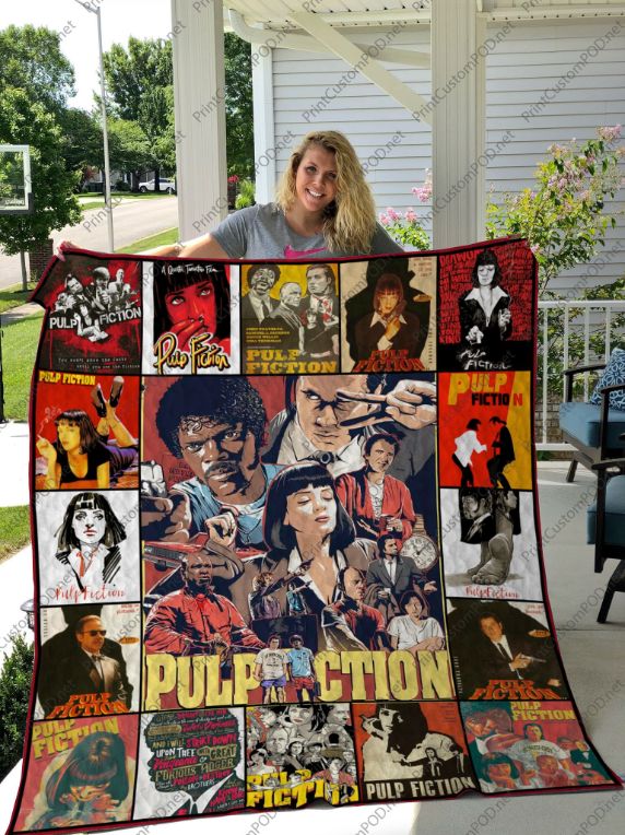 Pulp Fiction Comics Art Quilt Blanket - Great for Movie Lovers