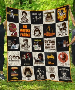 Pulp Fiction Poster Quilt Blanket - Cool and Trendy Sofa Throw Blanket
