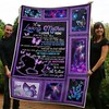 Purple Butterfly Fleece Blanket â€“ The Perfect Gift for Butterfly Lovers and Moms