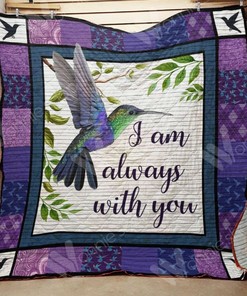 Purple Hummingbird Perfect Gifts Quilt Blanket for Hummingbird Lovers