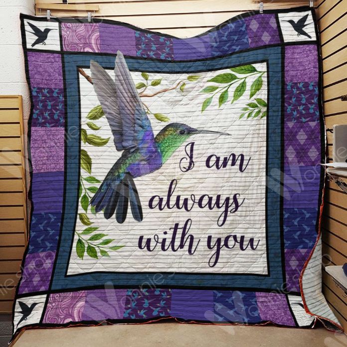 Purple Hummingbird Perfect Gifts Quilt Blanket for Hummingbird Lovers