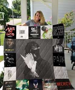Pusha T Albums Quilt Bedding Set for Hip Hop Fans